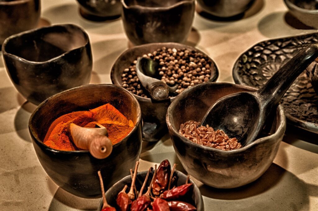 spices, chilies, paprika